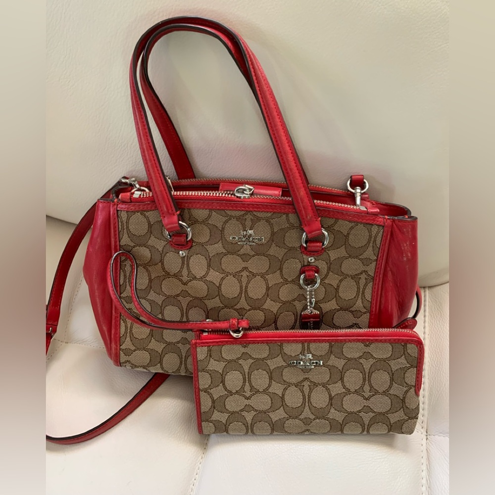 Coach bag and wallet